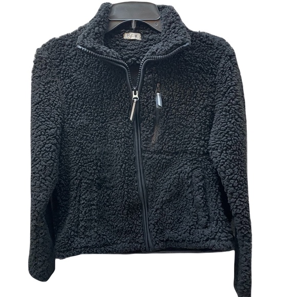 ❤️ GARAGE BLACK SHERPA JACKET SIZE SMALL - Picture 1 of 5